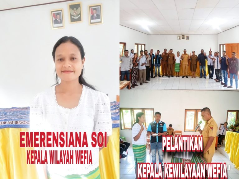 Lantik Kepala Kewilayahan Wefia, Penjabat Kades Lasiolat Ingatkan Pentingnya Melayani dengan Tulus